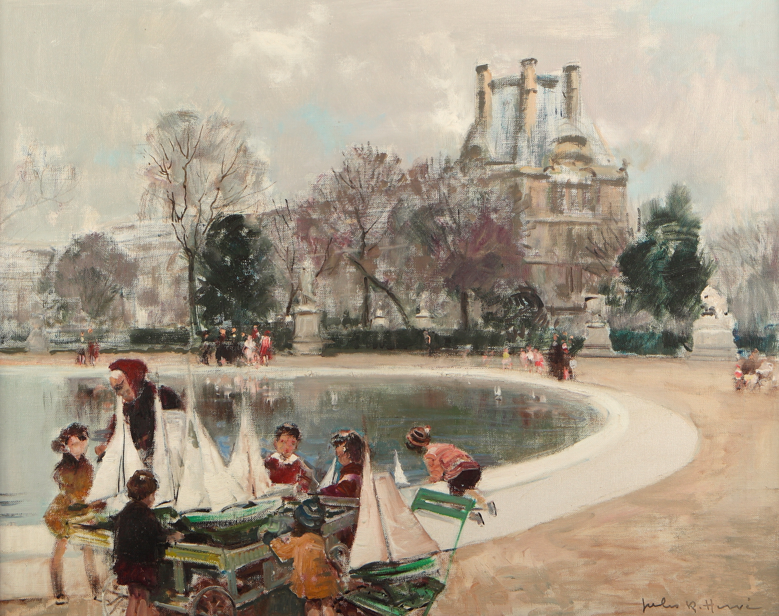 Сад Тюильри в картинах импрессионистов в Париже