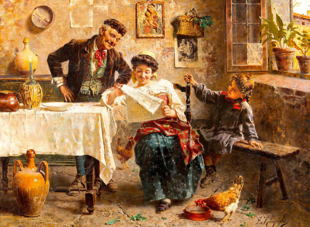 Eugenio Zampighi, La Chiacchiera